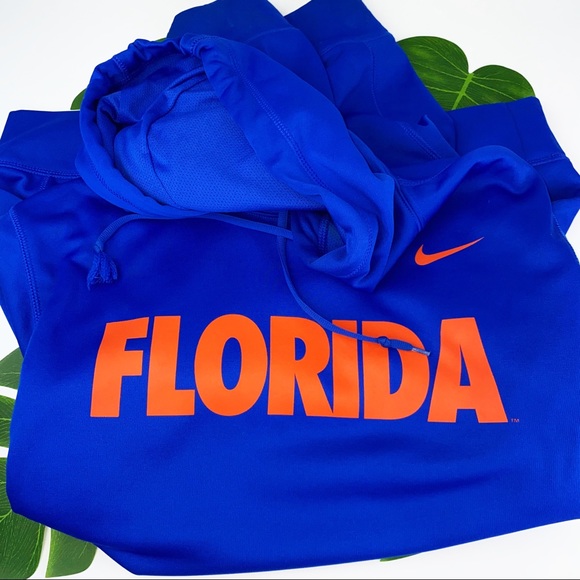 Florida Gators Nike Dri Fit Hoodie Blue Orange MED - Picture 6 of 15
